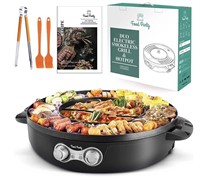 Electric Smokeless Grill and Hot Pot