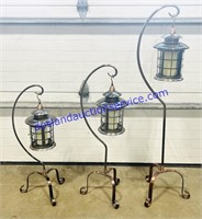 Set of (3) Hanging Battery Powered Lantern S