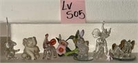 V - ELEPHANT & HUMMINGBIRD FIGURINES (LV505)