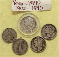 403 - 1940, 1942, 1945 COLLECTOR COINS (N15)