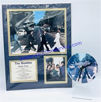 The Beatles Abbey Road Matted Print & Clock