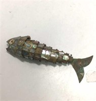 Antique Mother of Pearl Fish K15B