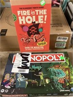 Fire in the Hole & Monopoly games**