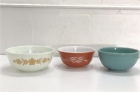 Trio of Vintage Bowls, 2 Pyrex U8C