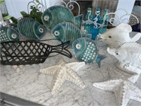 Lake Themed Decor, Fish Platters, Starfish