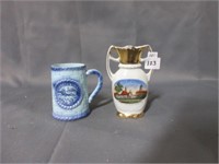 Niagara falls mug and bay city vase