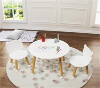 New UTEX Kids Wood Table and Chair Set, Kids Play