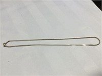 Sterling necklace 18" long 4.3 grams
