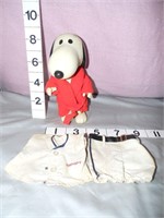 1966 Snoopy Figure With Robe & Outfit