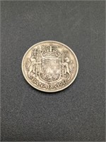 1942 Canadian 50 Cent coin