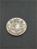 1942 Canadian 50 Cent coin