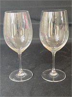 Lot Of 2 Riedel 9 Inch Wine Goblets