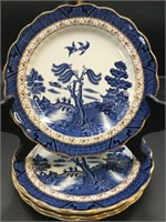 5 Antique Booths "Real Old Willow" 8.25" Plates