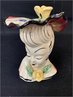 5 1/2 inch porcelain head vase