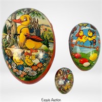 Vintage German Paper Mache Easter Eggs