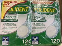 Polident daily cleaner 2-120 tablets