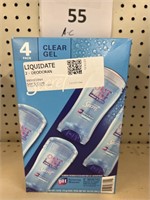Secret clear gel 4 pack