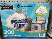 MM power flex kitchen trash bags 200ct
