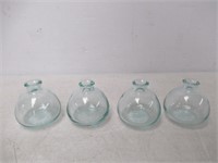 (4) 3.5" Glass Decor Bud Vase - Hearth & Hand with