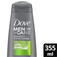 (2) Dove Men + Care 2 in 1 Shampoo + Conditioner
