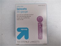 (3) 100Pk Up & Up Ultra Thin Sterile Lancets, 30