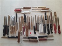 Lot of Kitchen Knives