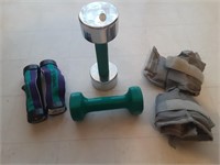 Lot of 6 Exercise Weights