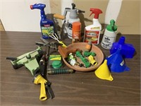 Lot of Assorted Lawn & Garden Tools and Chemicals