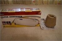 Lot of 2 Paper Shredder and Ultrasonic Humidifier