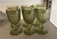 Vintage Lot of 5 Imperial Glass Cordials