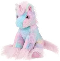 Bearington Glisten Plush Rainbow Unicorn Stuffed