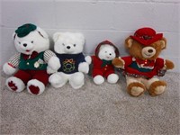 4 Vintage Dan Dee Collector's Bears