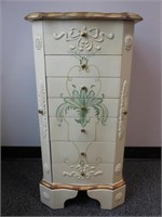 Hand Painted Jewelry Cabinet