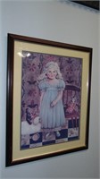 "Little Girl with Dolls" Framed Print