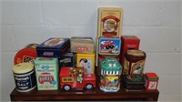 Lot of 19 Collectible Advertising Tins