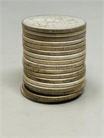 17 Canadian Silver 50¢ pieces 1959,1961,62,63,64