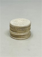 10 - 1965 Canadian Silver 50¢ pieces