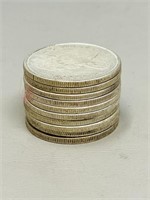 10 - 1966 Canadian Silver 50¢ pieces