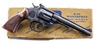 Engraved S&W 17 K-22 Masterpiece .22 LR Revolver