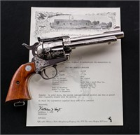 Engraved Colt New Frontier SAA .45 LC Revolver