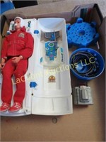 Bionic man in space ship