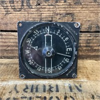 c.1920's Cockpit Compass Gauge