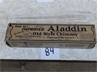 Pair of Aladdin Oil Lamp Chimneys - 1 in Box