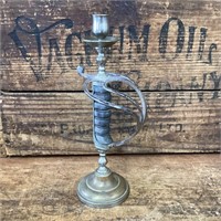 c.1890's English Navy Sword Handle - Candle Holder