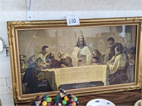 Vintage Last Supper Picture - 20" x 33"