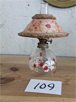 Miniature Oil Lamp with Shade