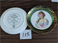 Pair of Pittsburgh Commandery Porcelain Plates