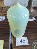 Opalescent Vaseline Glass Lamp Shade