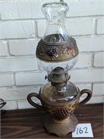 Goofus Glass Oil Lamp