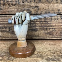 Trench Art Australian in Wooden Mobility Hand